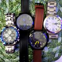 Cztery męskie duże zegarki, stany idealne.