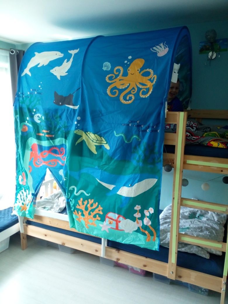 Ikea kura baldachim na łóżko piętrowe ocean