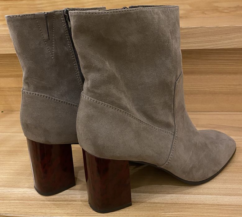 Botki skorzane tamaris na braz jasny rozmiar 38