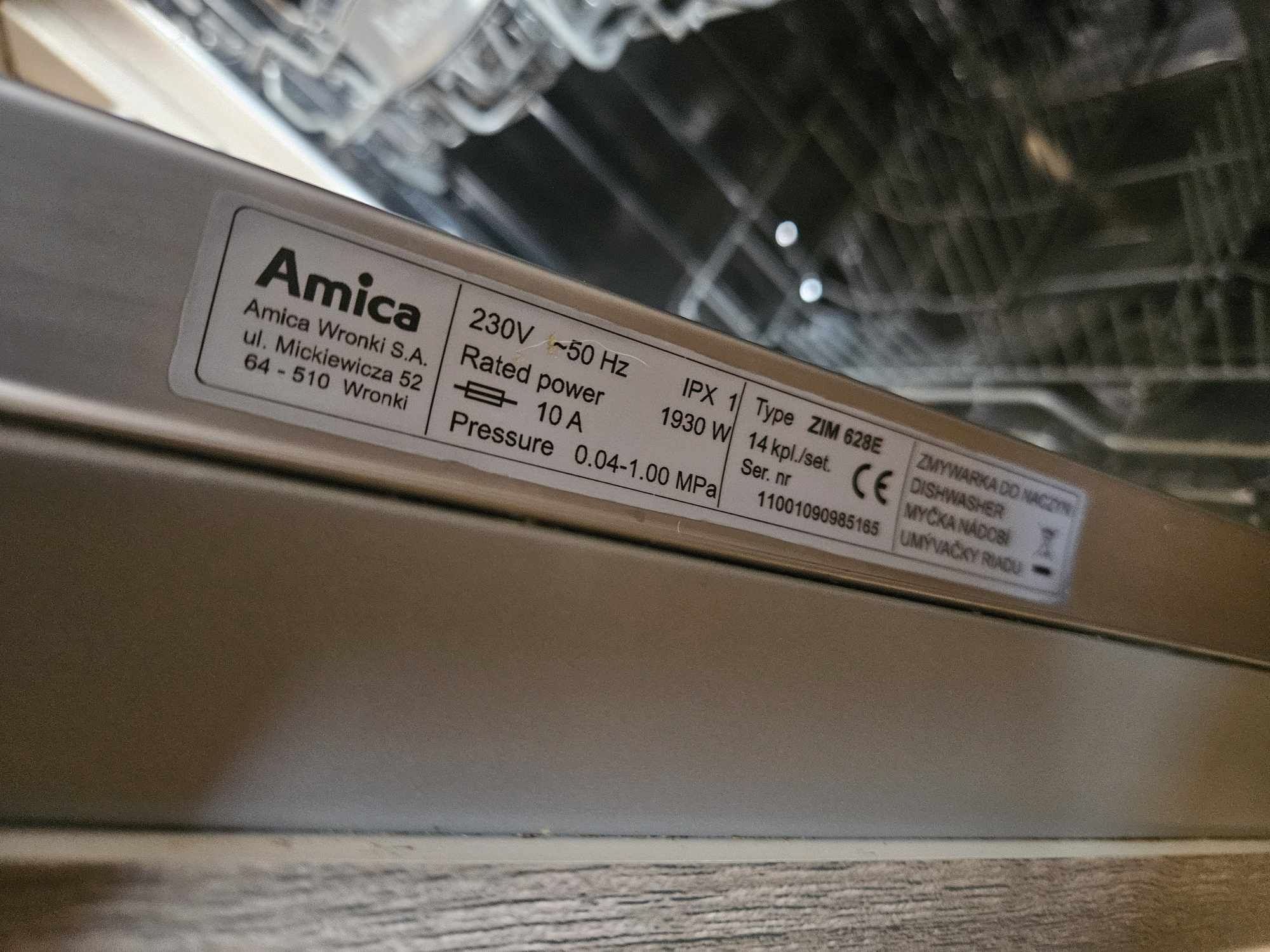 Zmywarka AMICA ZIM 628E do zabudowy uszkodzona