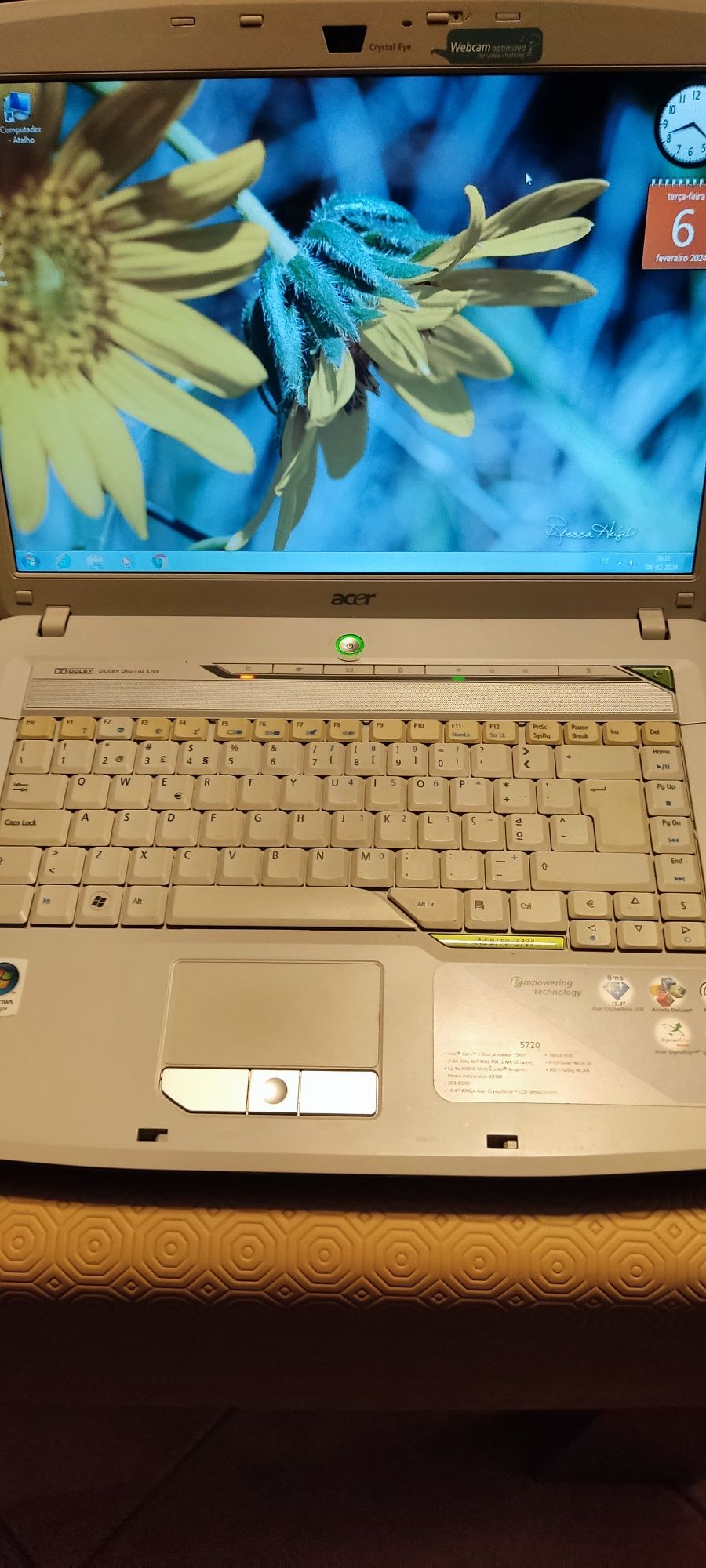 Portatil Acer aspire 5720