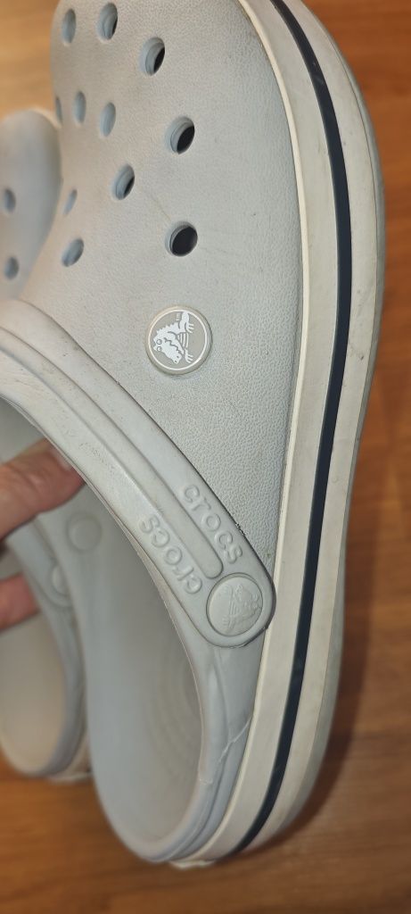 Crocs серые унисеекс, оригинал, размер m8/w10