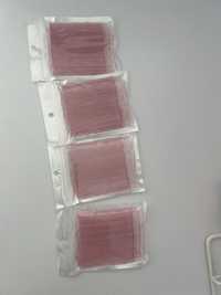 Мікроаплікатор, мікробраш у пакеті (100 шт) Рожеві блискітки