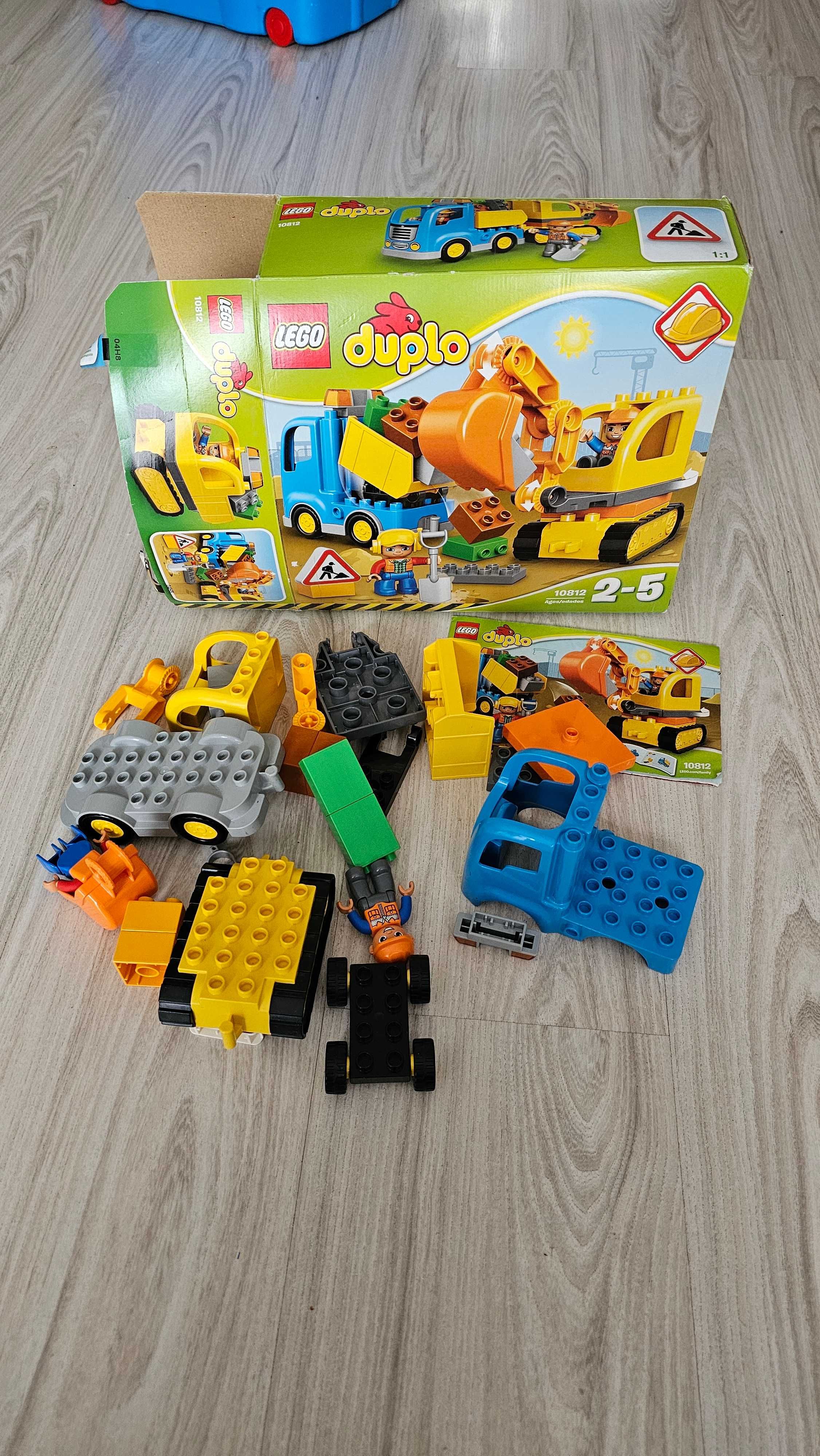 LEGO DUPLO 10812 Ciężarówka wywrotka koparka gąsienicowa