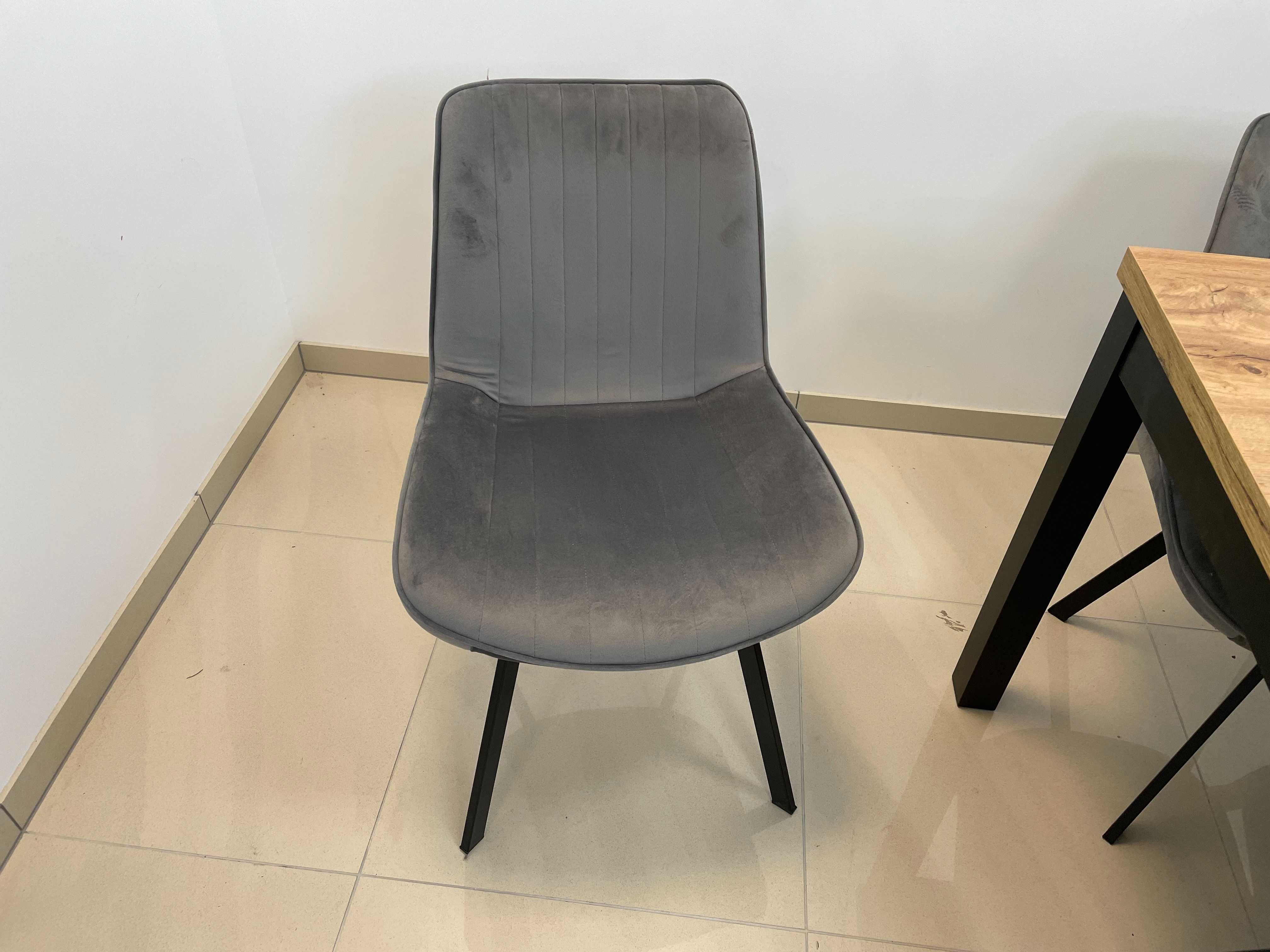(590) Stół rozkładany + 6 krzeseł, loft, nowy 1550 zł