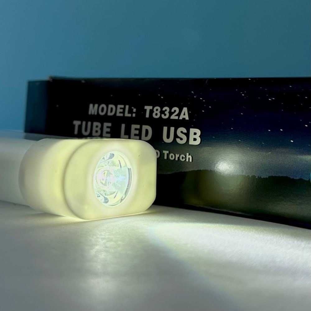 Світлодіодна лампа Т832B USB світильник led ліхтар 32см акумулятор