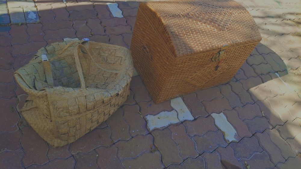 Baú de  verga/vime