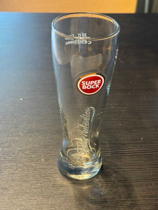 Conjunto de 8 copos de fino/imperial Super Bock