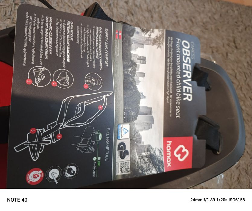 Fotelik dziecięcy na max 15 kg ok.3 lata  (hamax !)