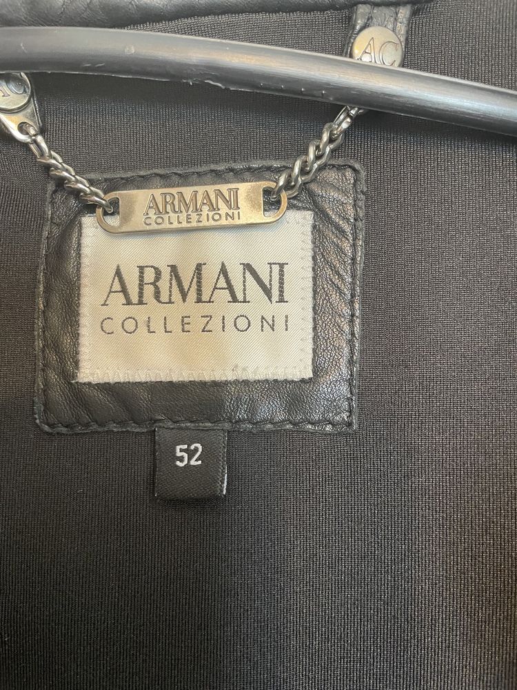 Kurtka skórzana Armani Collezioni 52/L/XL