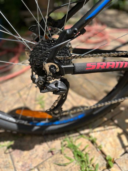 Велосипед Горный MTB 27.5" Spelli SX-6100 PRO черно-синий (2020)