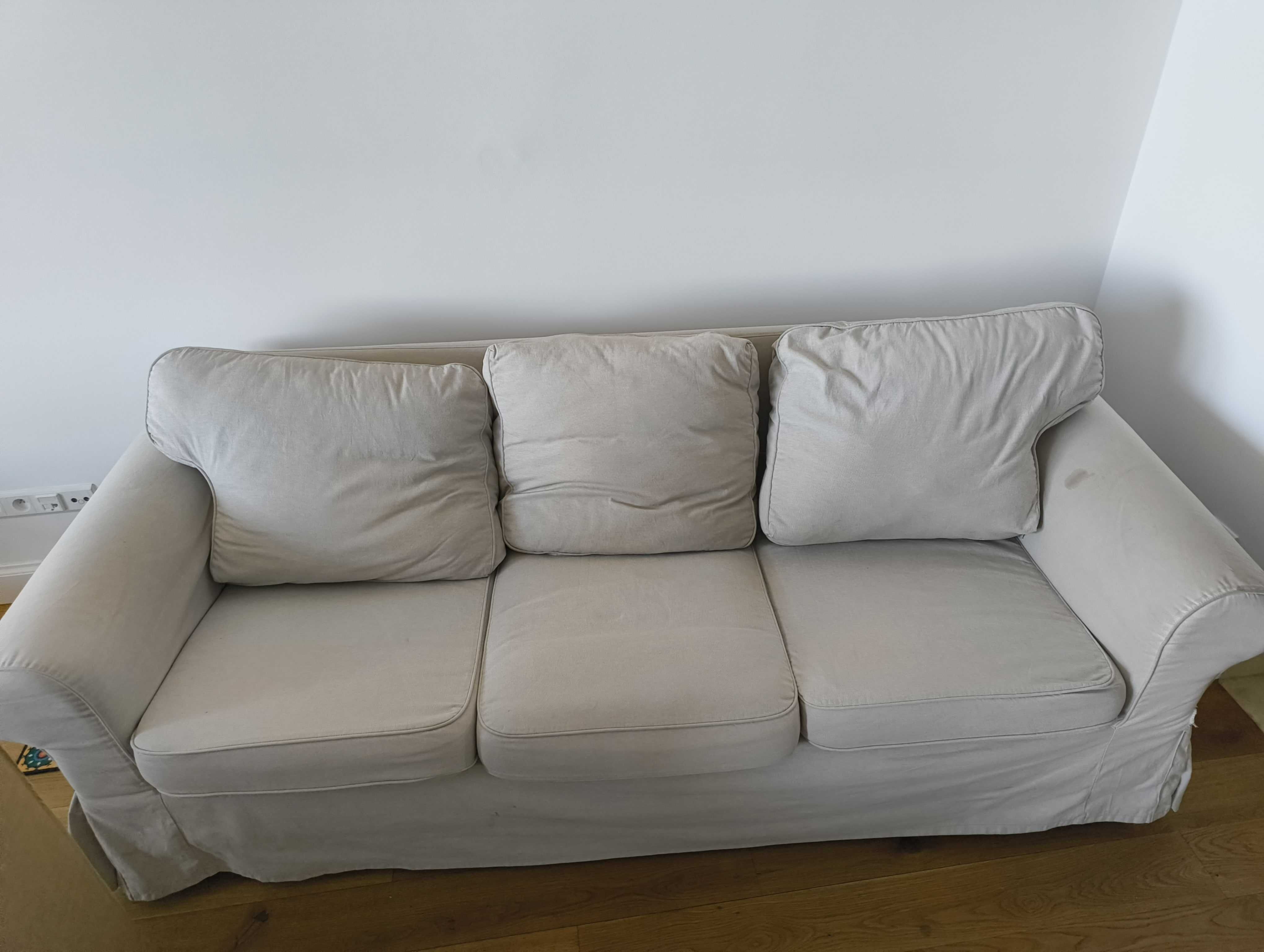 Sofa IKEA EKTORP 3-osobowa - świetna baza do odświeżenia!