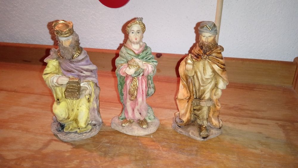 Decoração de Natal - Figuras Presépio Reis Magos