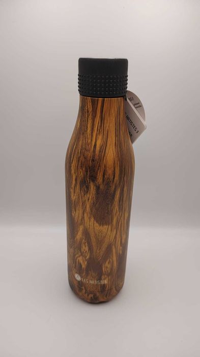 Garrafa térmica inox 750 inox wood Les artistes