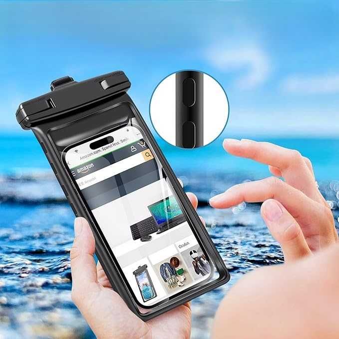 Wodoodporne etui Lucrave  idealne na telefon i dokumenty. Powystawowy!