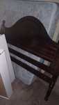 Cama de Casal Madeira Escura com Estrado