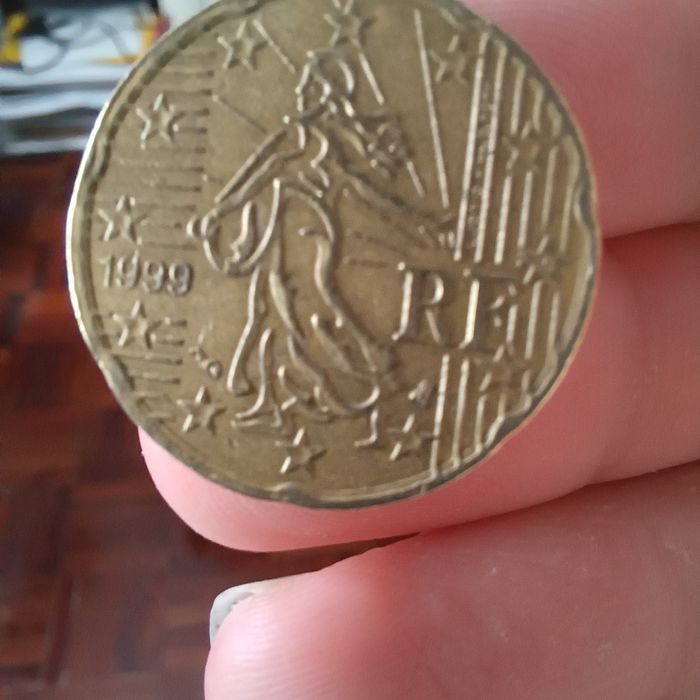 Moeda frança 20 cent 1999