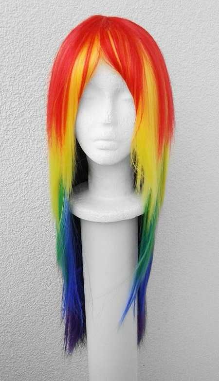Rainbow Dash MLP peruka kolorowa tęczowa wig cosplay My Little Pony