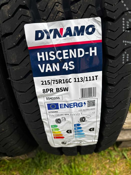 Okazja opony całoroczne 215/75R16C DYNAMO HISCEND-H VAN 4S NOWE 2025