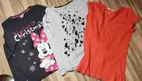 2 t-shirty Disney i 1 h&m, rozm 158