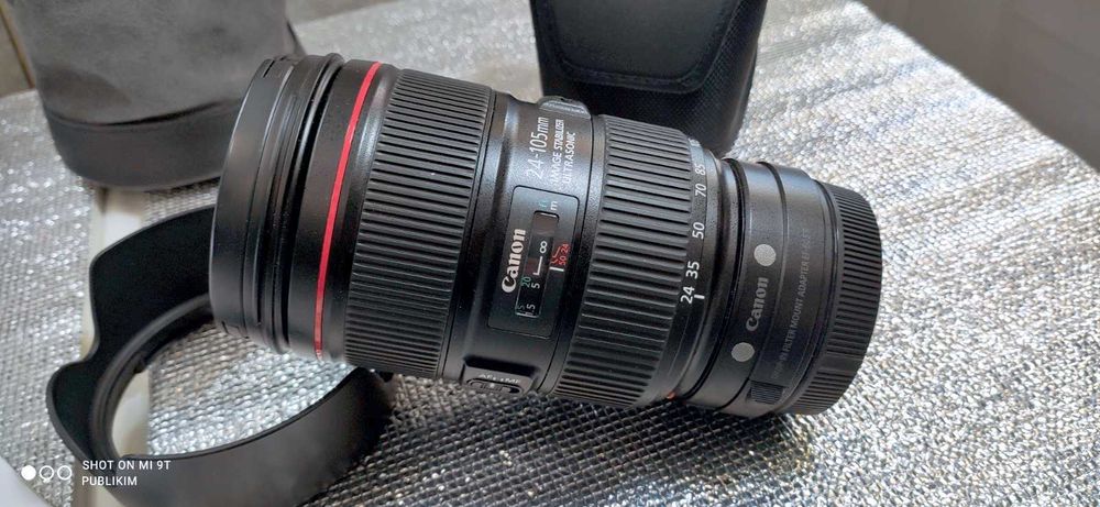 Canon EF 24-105mm IS ll USM + Anel adaptador