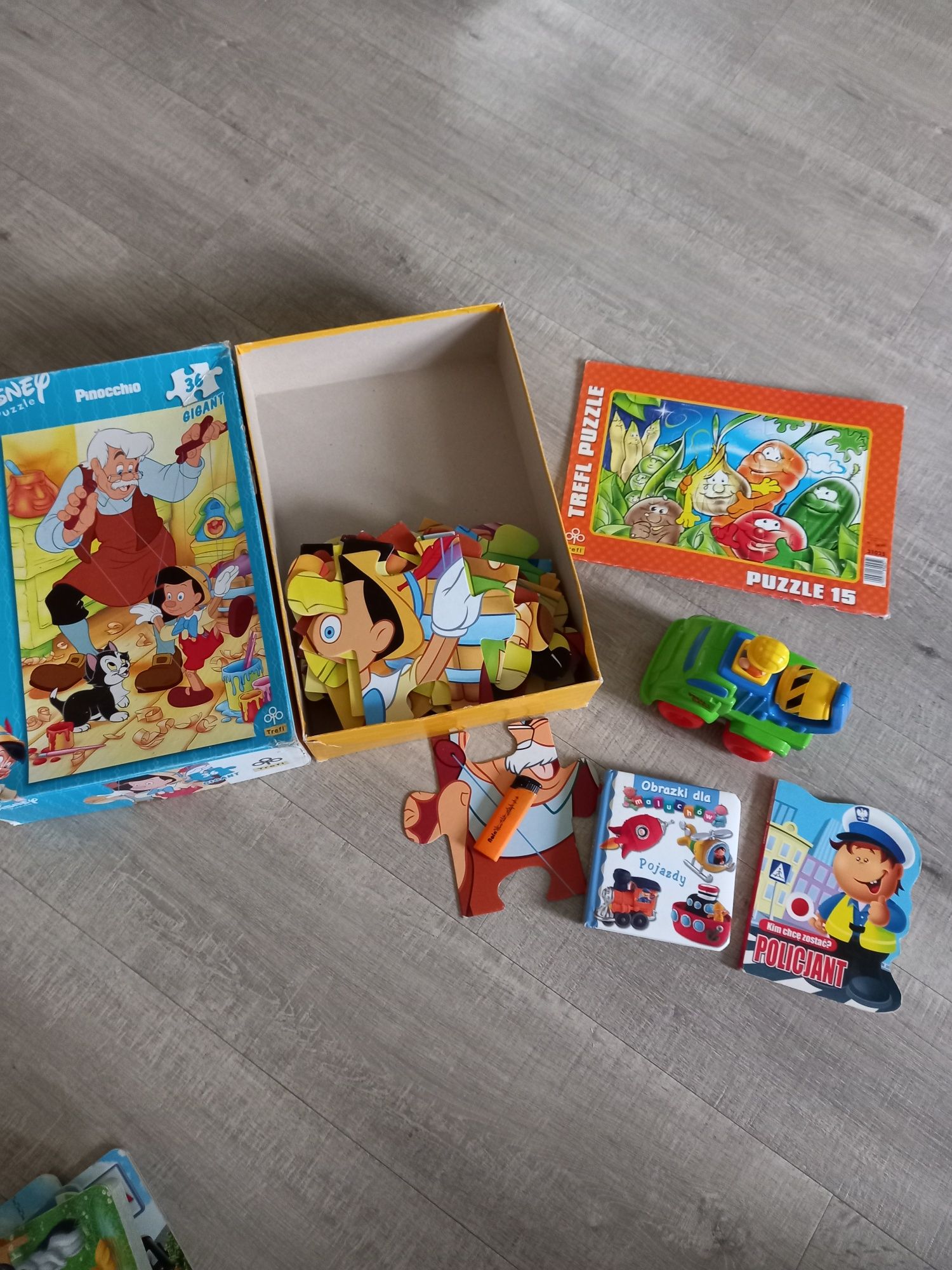 Puzzle Pinokio gigant 36 disney autko prezent dzień dziecka z gratisam