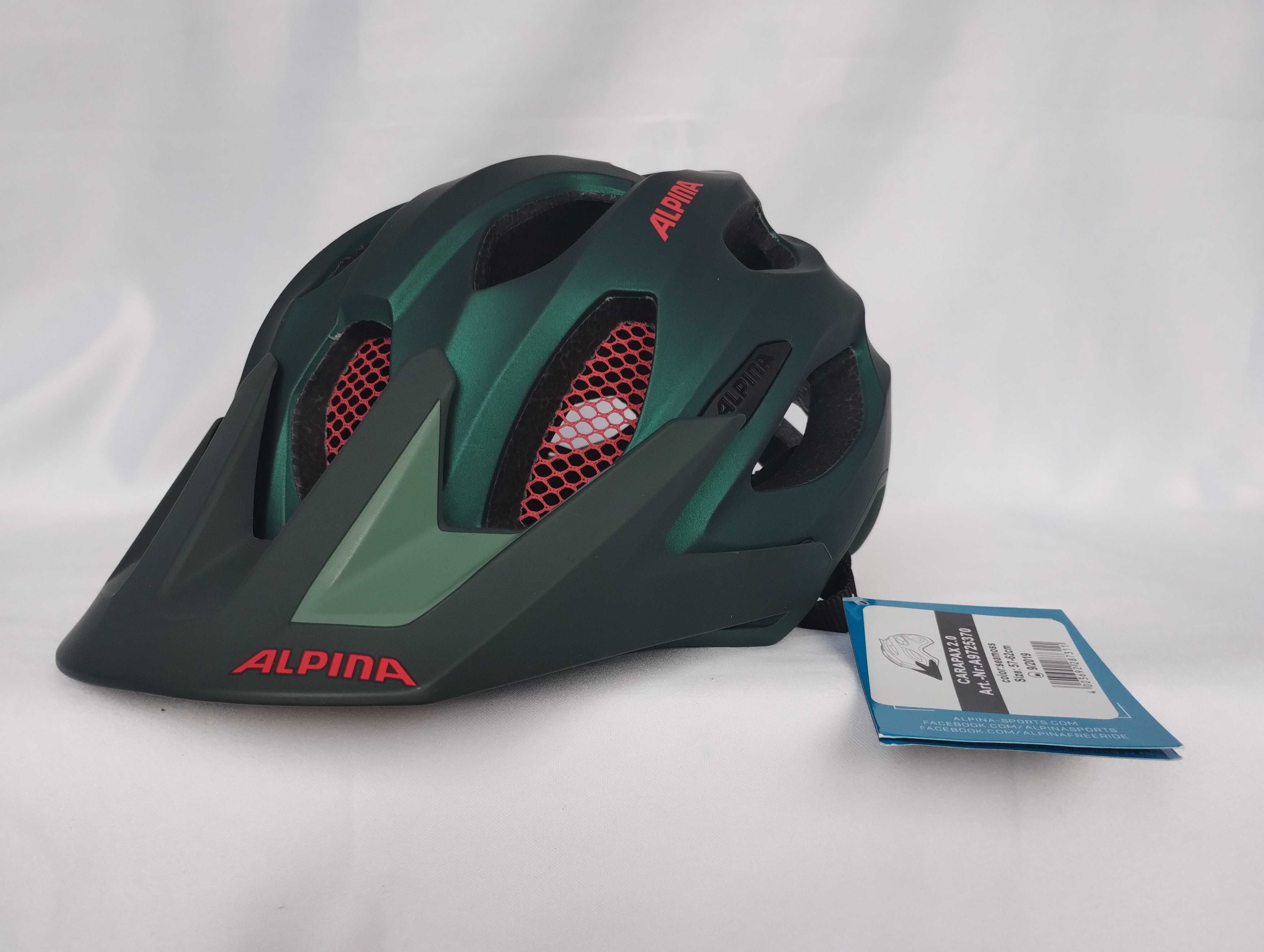 Kask rowerowy Alpina Carapax 2.0 Seamoss L 57-62cm