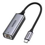 Ugreen zewnętrzna karta sieciowa RJ45 - USB Typ C (1000 Mbps/ 1 Gbps)G