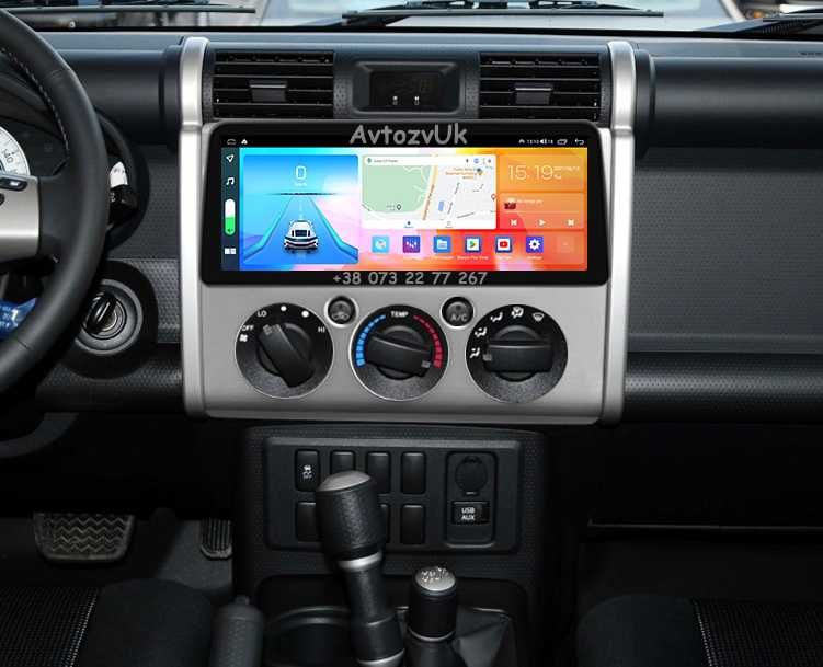 Магнитола FJ CRUISER Toyota GPS DVD TV USB фж 2 дин CarPlay Android 14