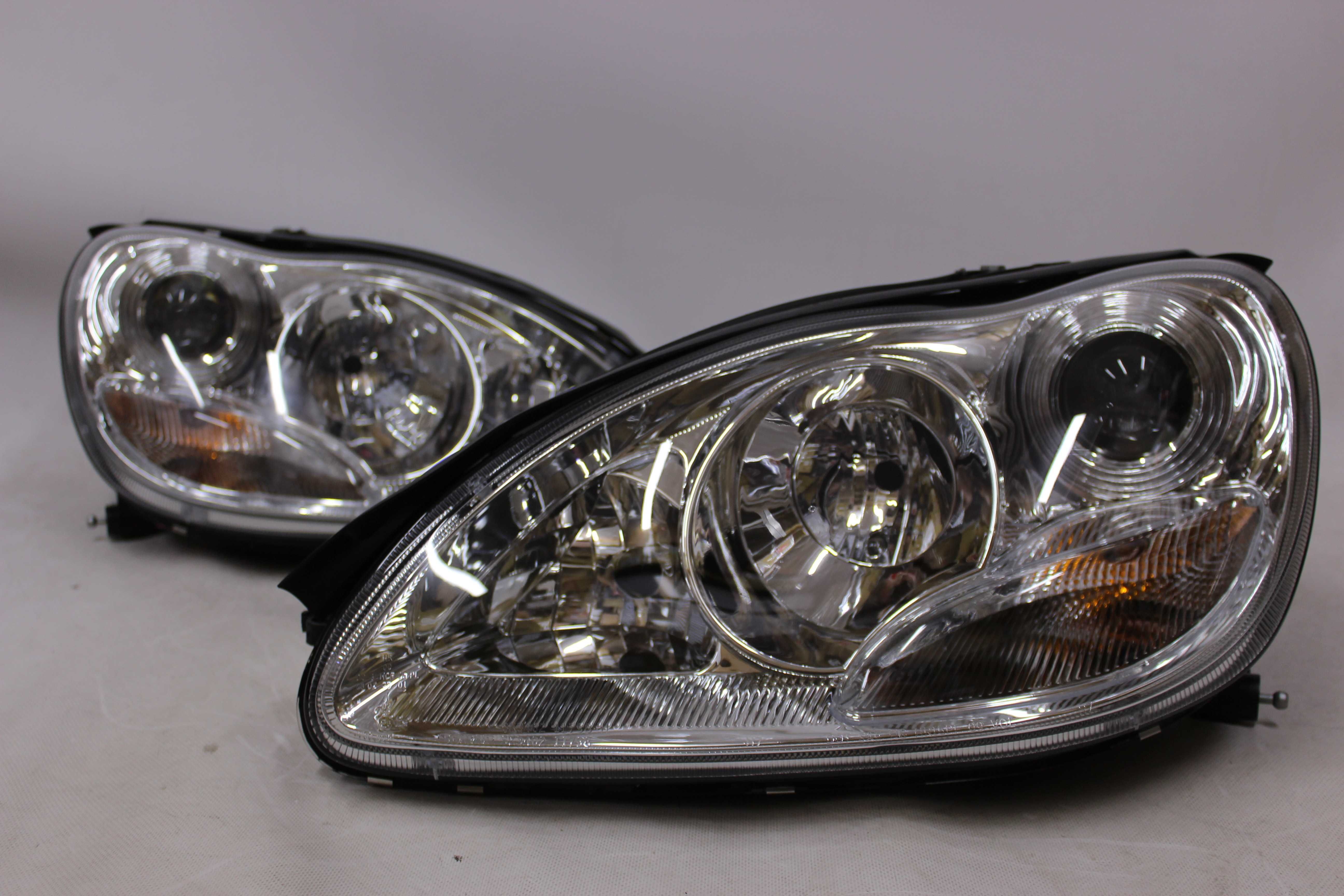 Lampy przednie przód MERCEDES S-Klasa 02-05 W220 Xenon d2s CHROM NOWE