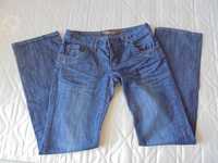 Spodnie damskie jeans granatowe