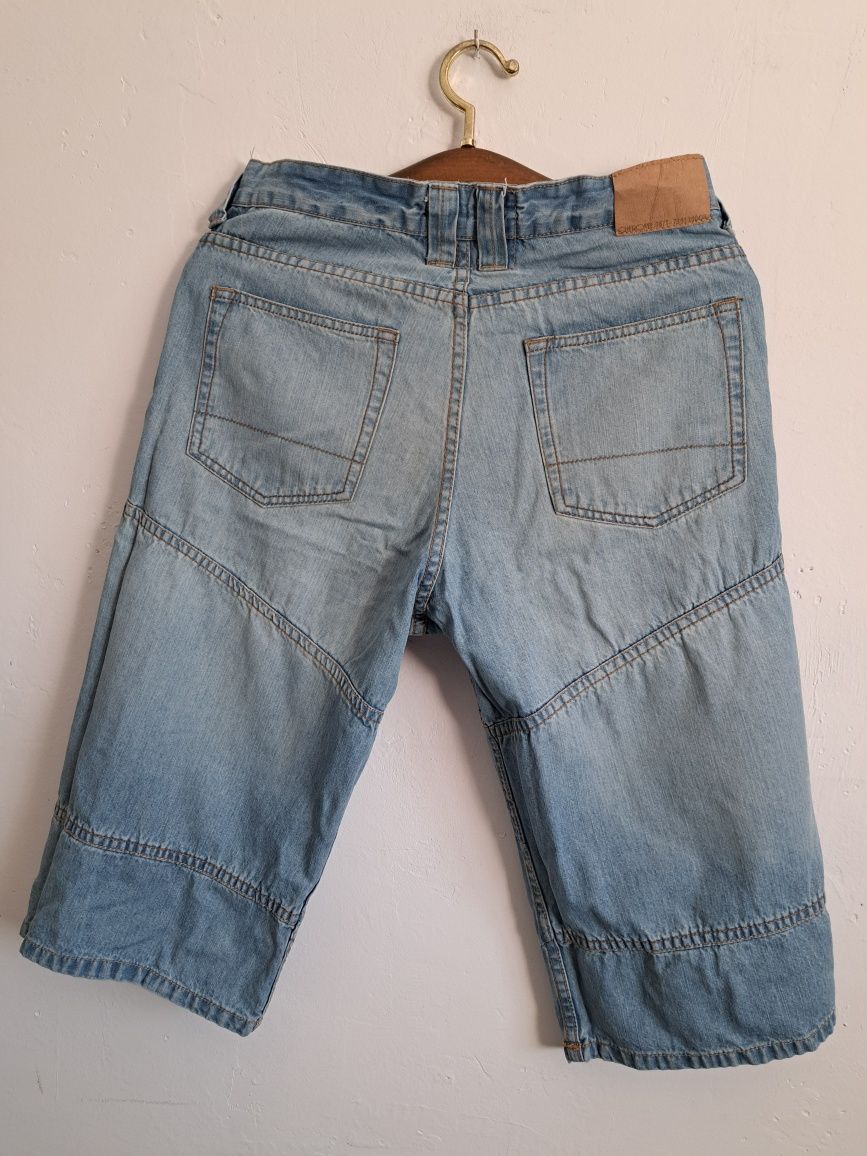 Spodnie męskie za kolano,jeansy,outfit,r.S/M,wiosna,lato