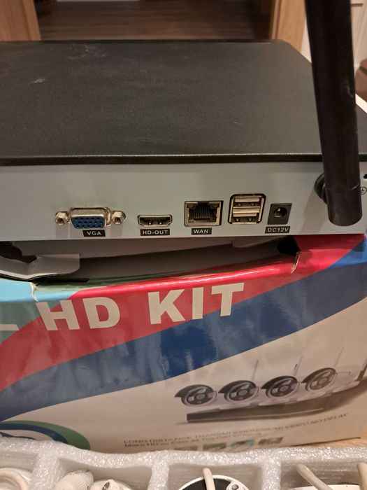 Zestaw 4 kamery do monitoringu 2mpx z rejestratorem wifi FullHD