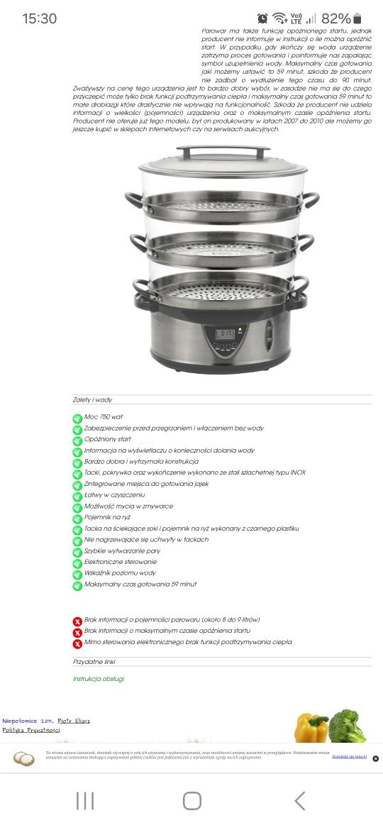 Parowar Clatronic DG 3083