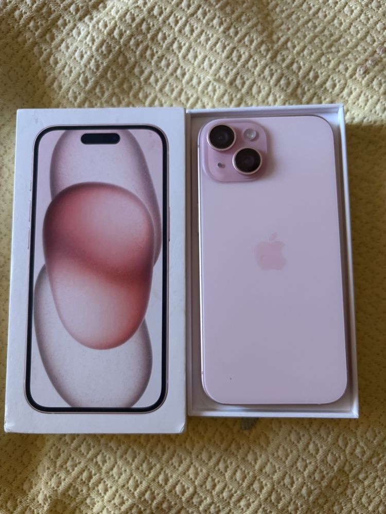 Iphone 15 rosa 128 gb como novo