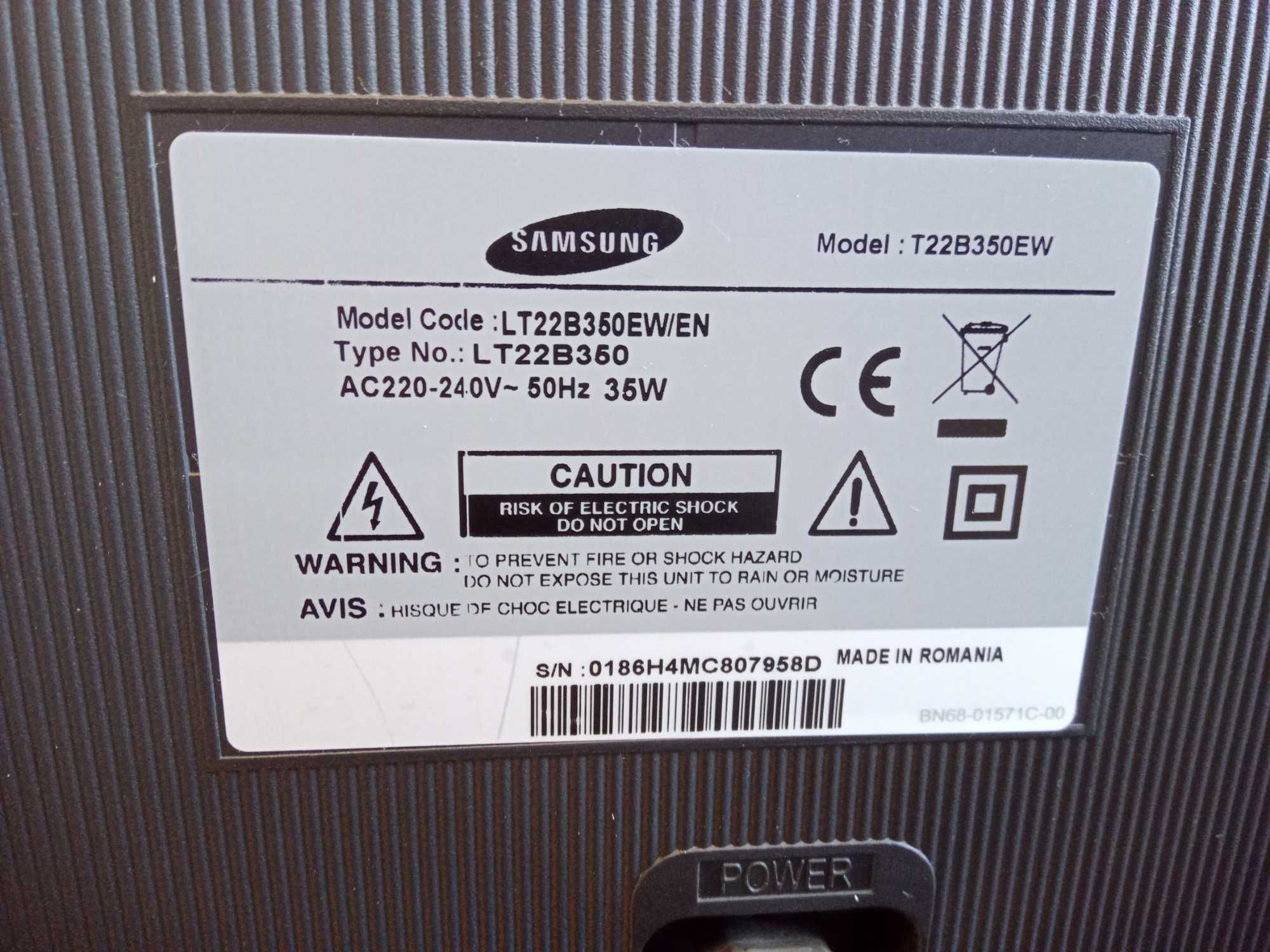 Telewizor LED Samsung t22b350 22" HD+ DVD PHILIPS DVP3142 piloty