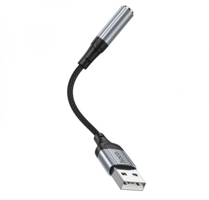 AUX Аудіо Перехідник USB - 3.5mm Адаптер Hoco LS36