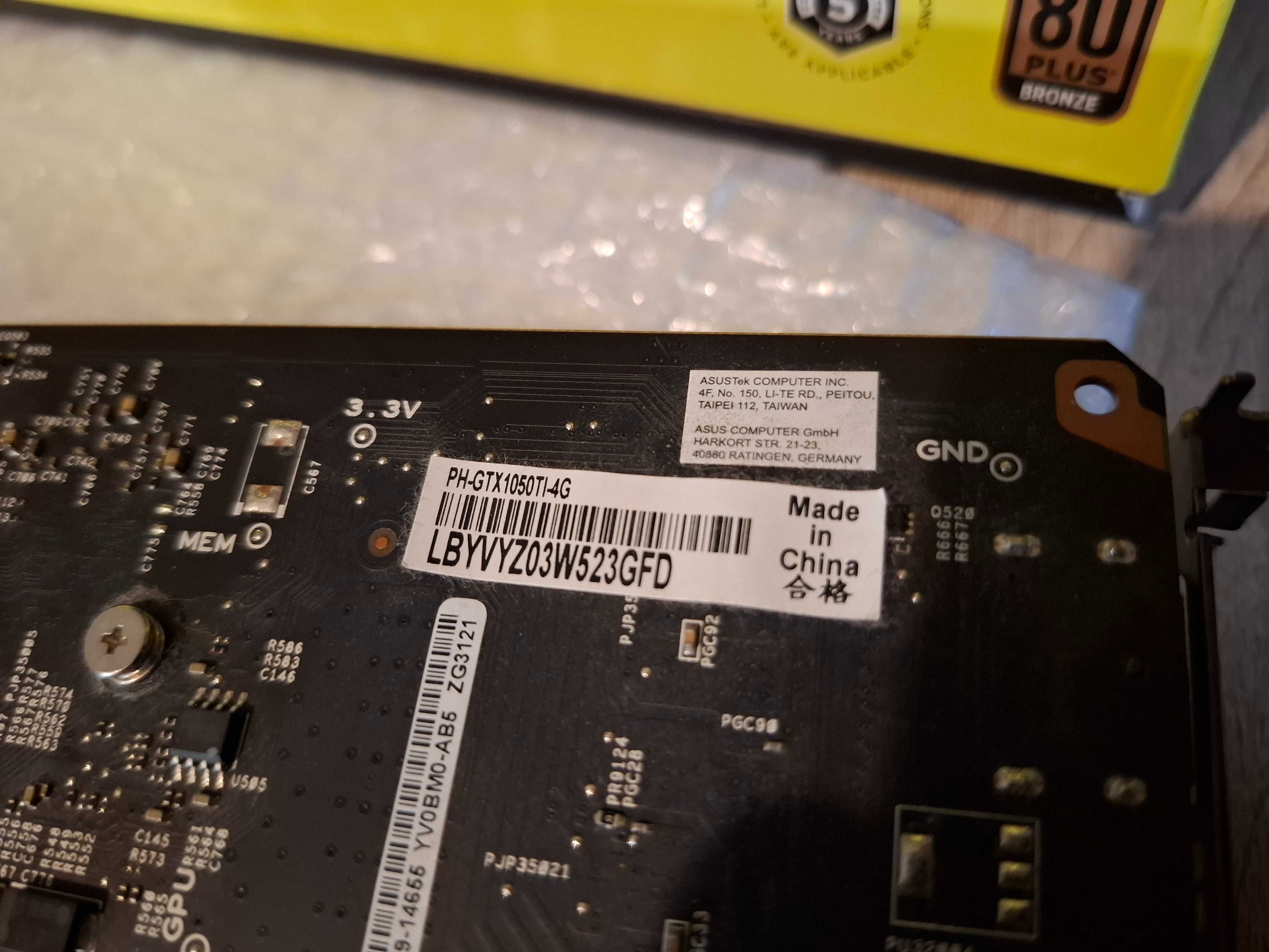 Karta Graficzna Asus GTX 1050 TI- 4GB GEFORCE GTX