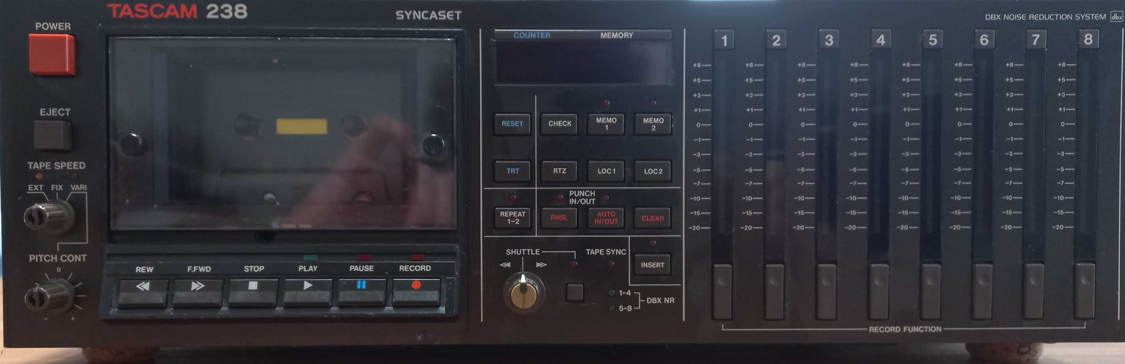 Tascam 238 Syncaset 8 track multitrack recorder