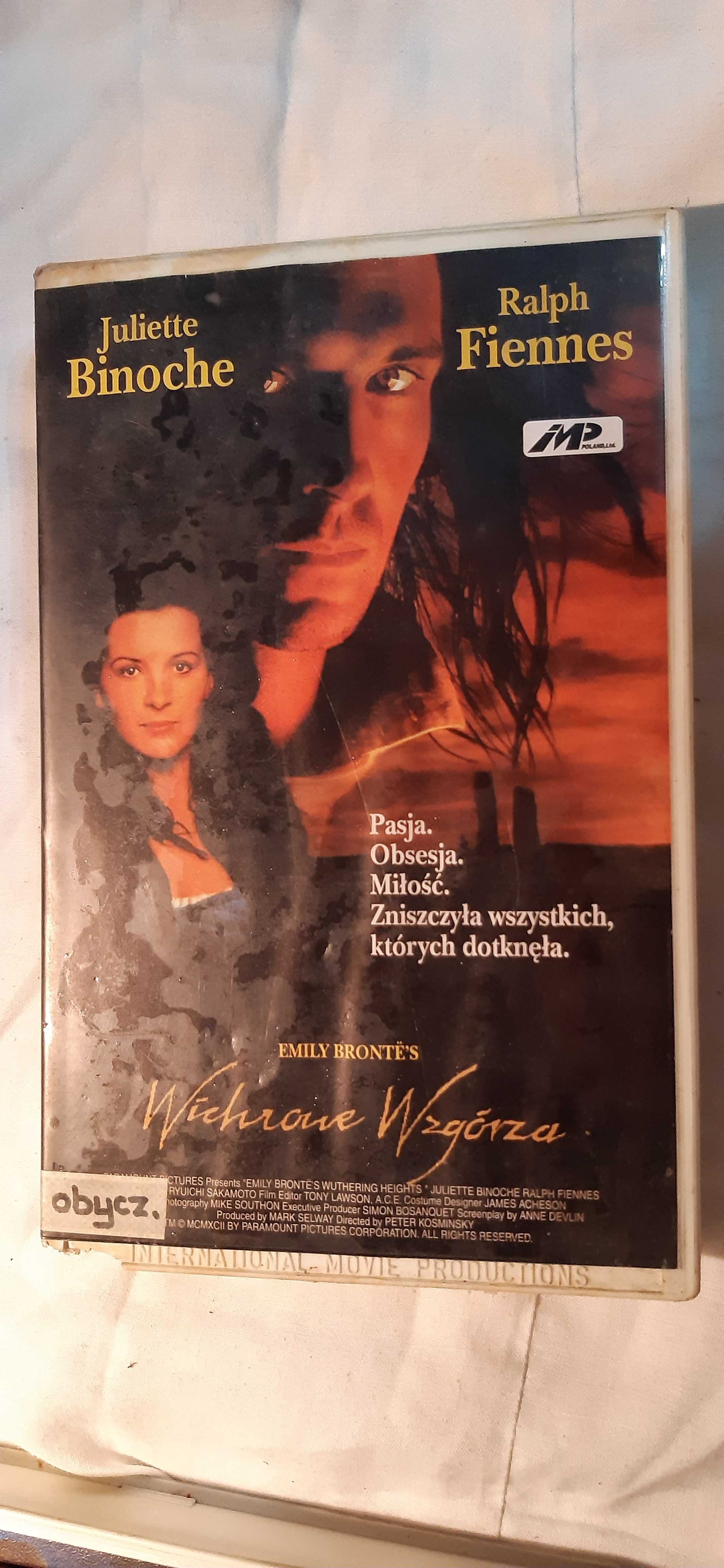 stara kaseta vhs klasyka kina wichrowe wzgórza