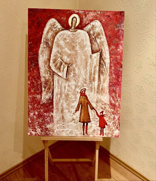 Картина маслом. Ангел Охоронець.