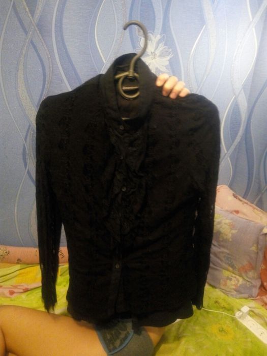 Рубашка (черная) для девочки