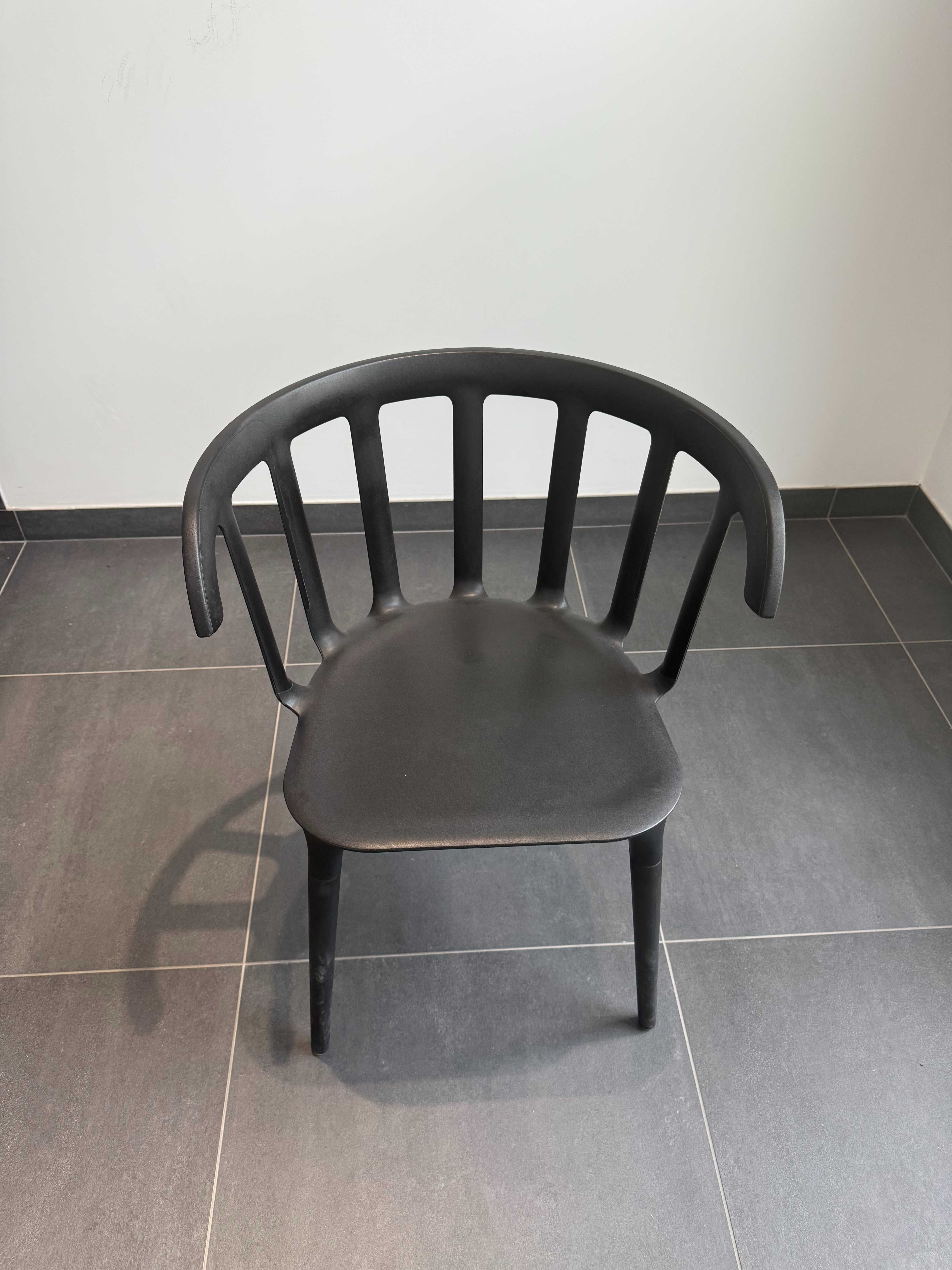 Designerskie krzesło IKEA PS 2012 w kolorze czarnym 4 sztuki