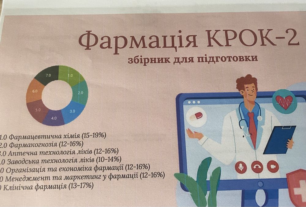 Зошит для підготовки до крок 2.Фармація