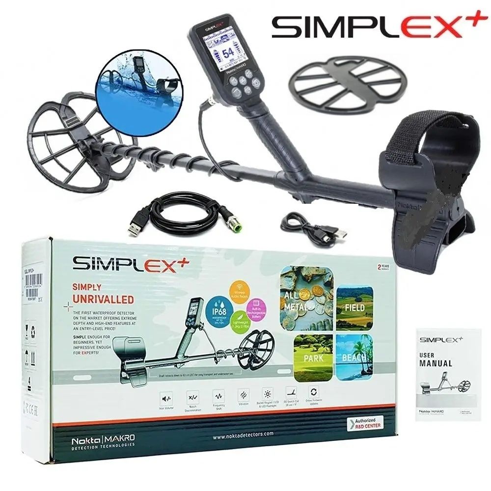 Металошукач Новий  Nokta Makro Simplex+  / Офіційна гарантія/МАГАЗИН