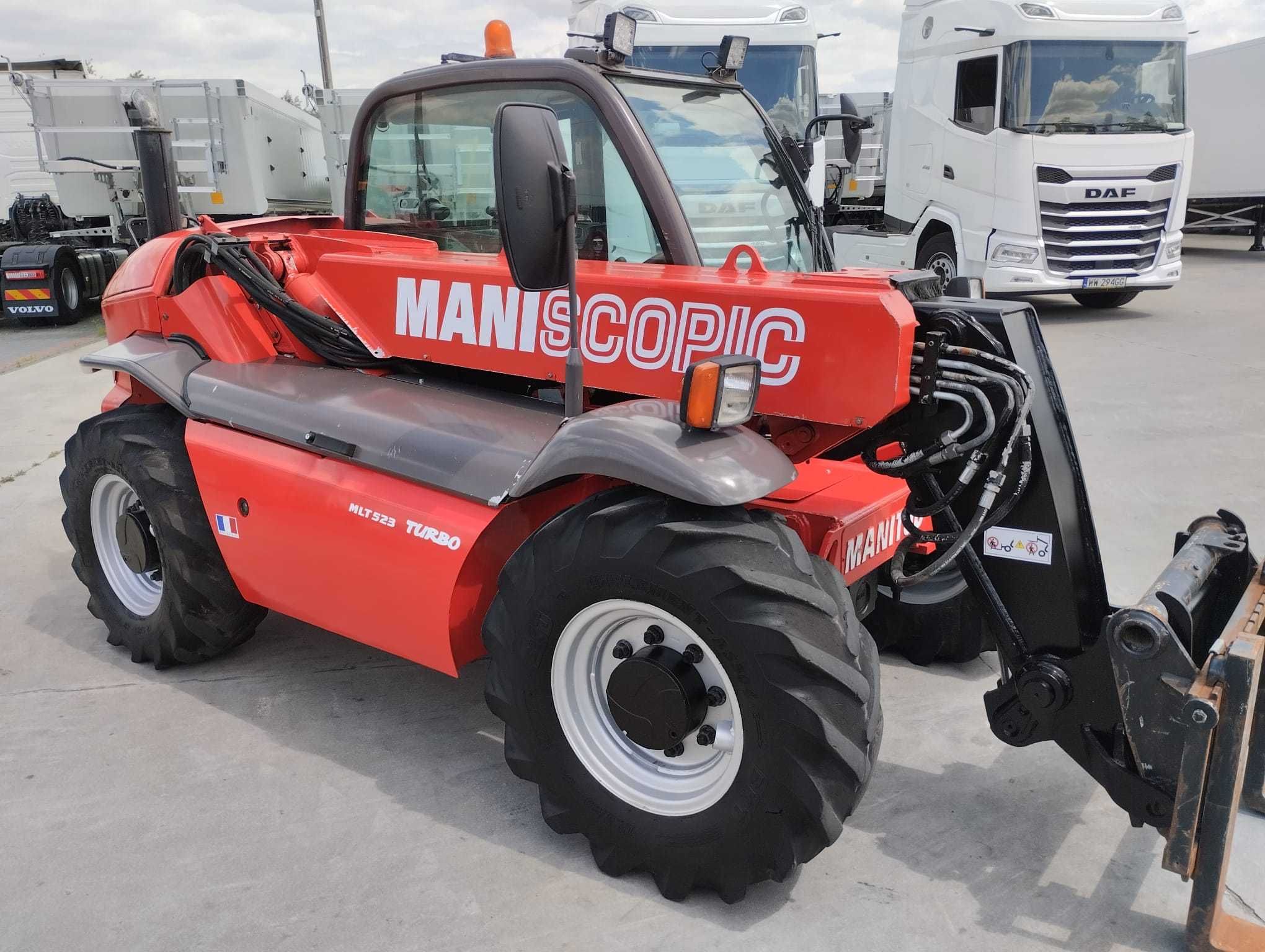 Ładowarka teleskopowa Manitou MT 523 TURBO, 2007 r.