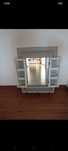 Lustro w ramie z okna z okiennicami rustykalne loft industrialne