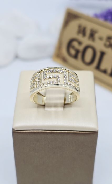 Złoty pierścionek próba 585 14k