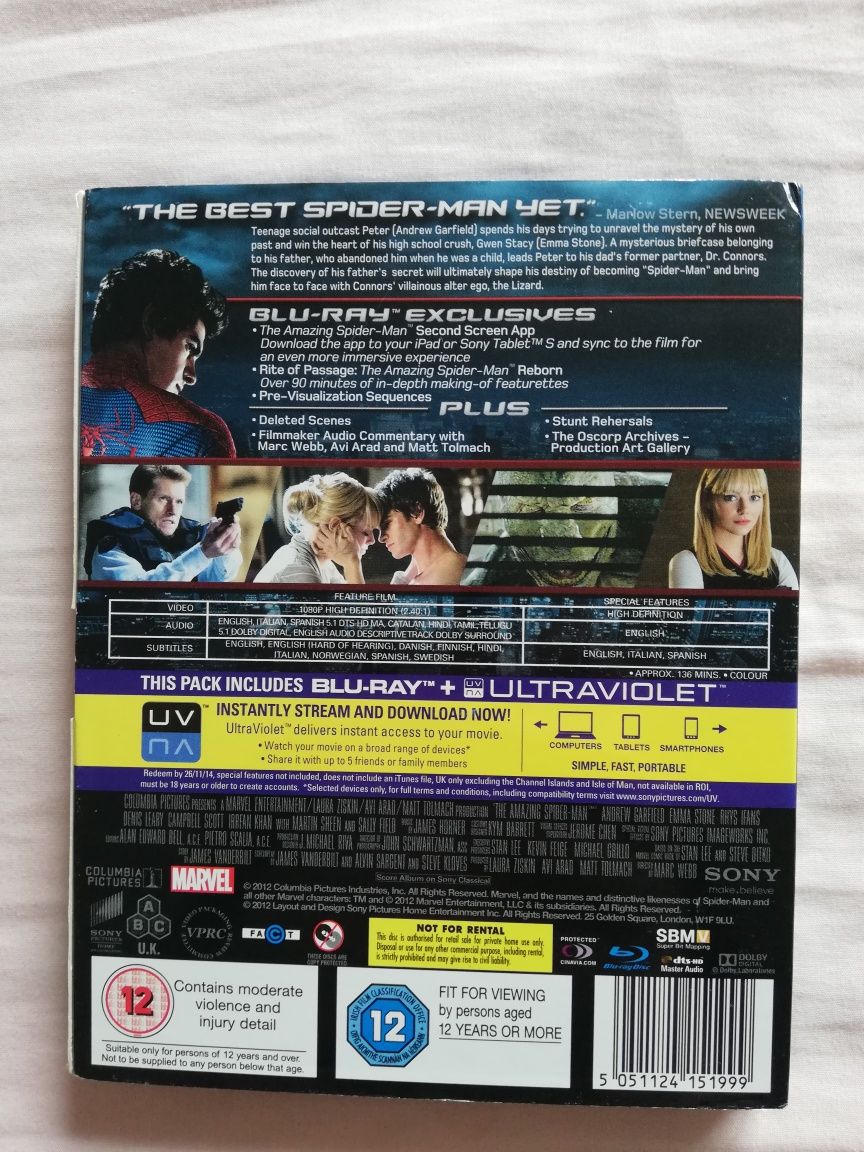 Blu ray do filme "The Amazing Spider-Man" - Ed. Especial (portes gráti