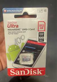 Karta pamieci Sandisk ultra micro sd 512 gb nowa